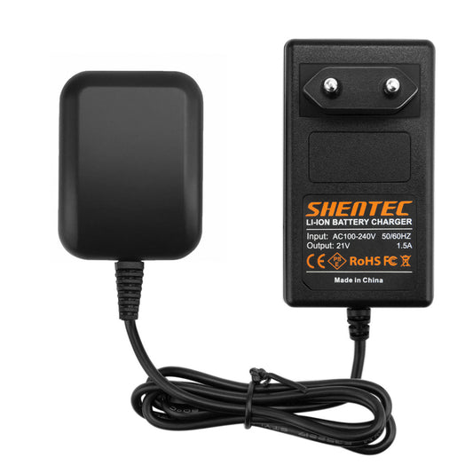 SHENTEC Cargador de batería de iones de litio para Makita BL1830 LXT400 BL1815 BL1840 194205-3 BL1850