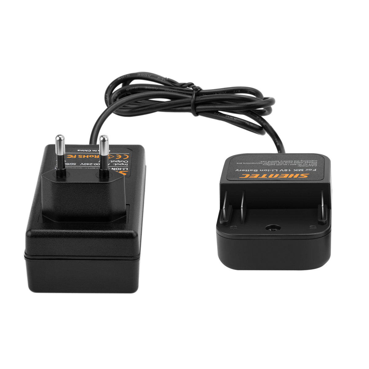 SHENTEC Cargador de batería de iones de litio para Makita BL1830 LXT400 BL1815 BL1840 194205-3 BL1850