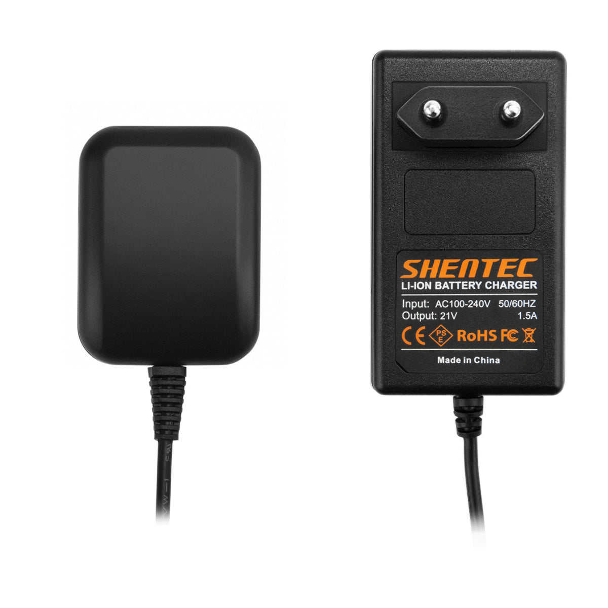 SHENTEC Cargador de batería de iones de litio para Makita BL1830 LXT400 BL1815 BL1840 194205-3 BL1850