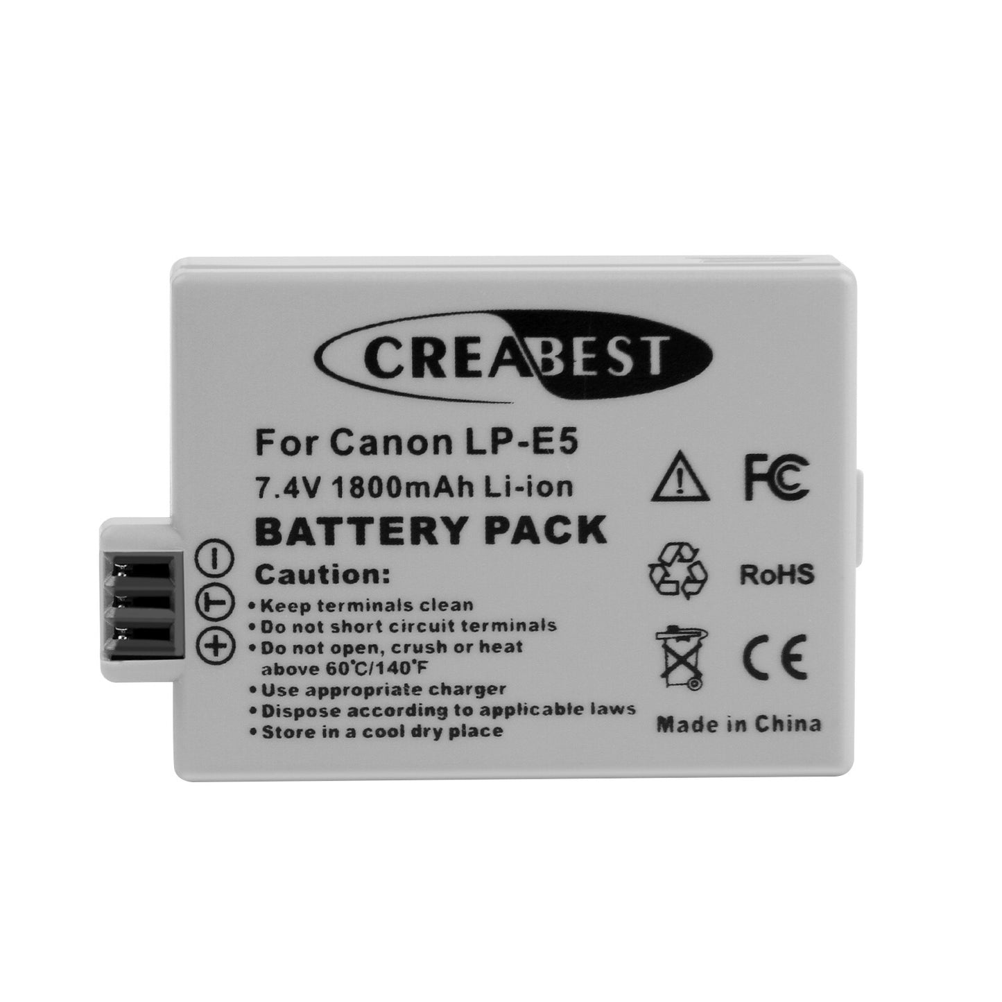 2× Batería LP-E5 1800mAh para Canon EOS 450D 500D 1000D Rebel T1i Xs Kiss X3 X2