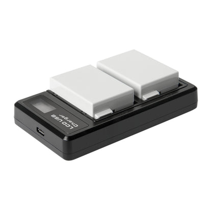 SHENTEC 2x Batería LP-E8 + Cargador Doble Para Canon EOS 550D 600D 650D 700D Kiss T2i X4 X5