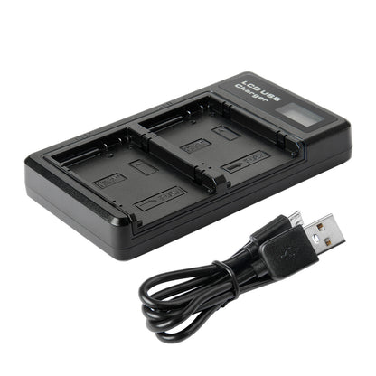 SHENTEC 2x Batería LP-E8 + Cargador Doble Para Canon EOS 550D 600D 650D 700D Kiss T2i X4 X5