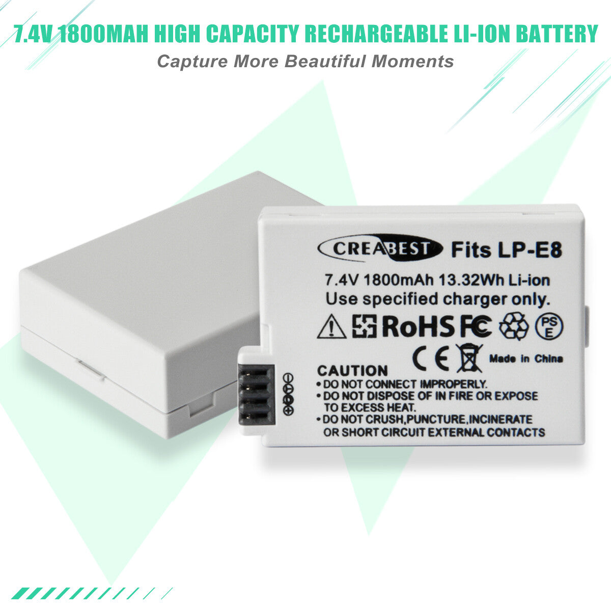 SHENTEC 2x Batería LP-E8 + Cargador Doble Para Canon EOS 550D 600D 650D 700D Kiss T2i X4 X5