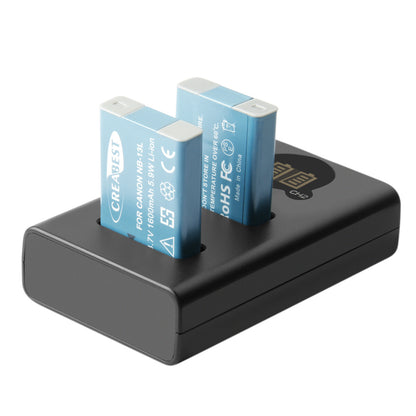 2x batería NB-13L + cargador LCD para Canon PowerShot SX620 HS G5X G7X Mark III II