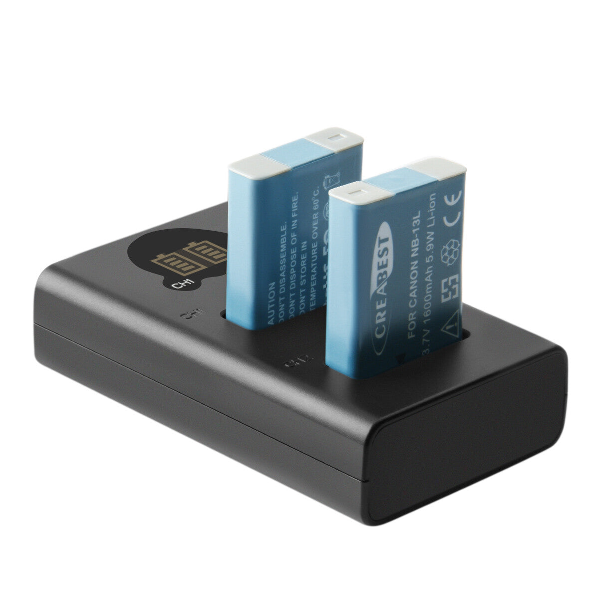 2x batería NB-13L + cargador LCD para Canon PowerShot SX620 HS G5X G7X Mark III II