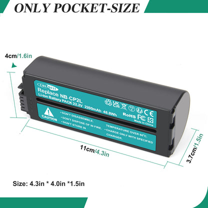 Batería 22.2V NB-CP1L Para Canon Selphy CP1200 CP1300 CP1500 CP-910 NB-CP2L CP2LH