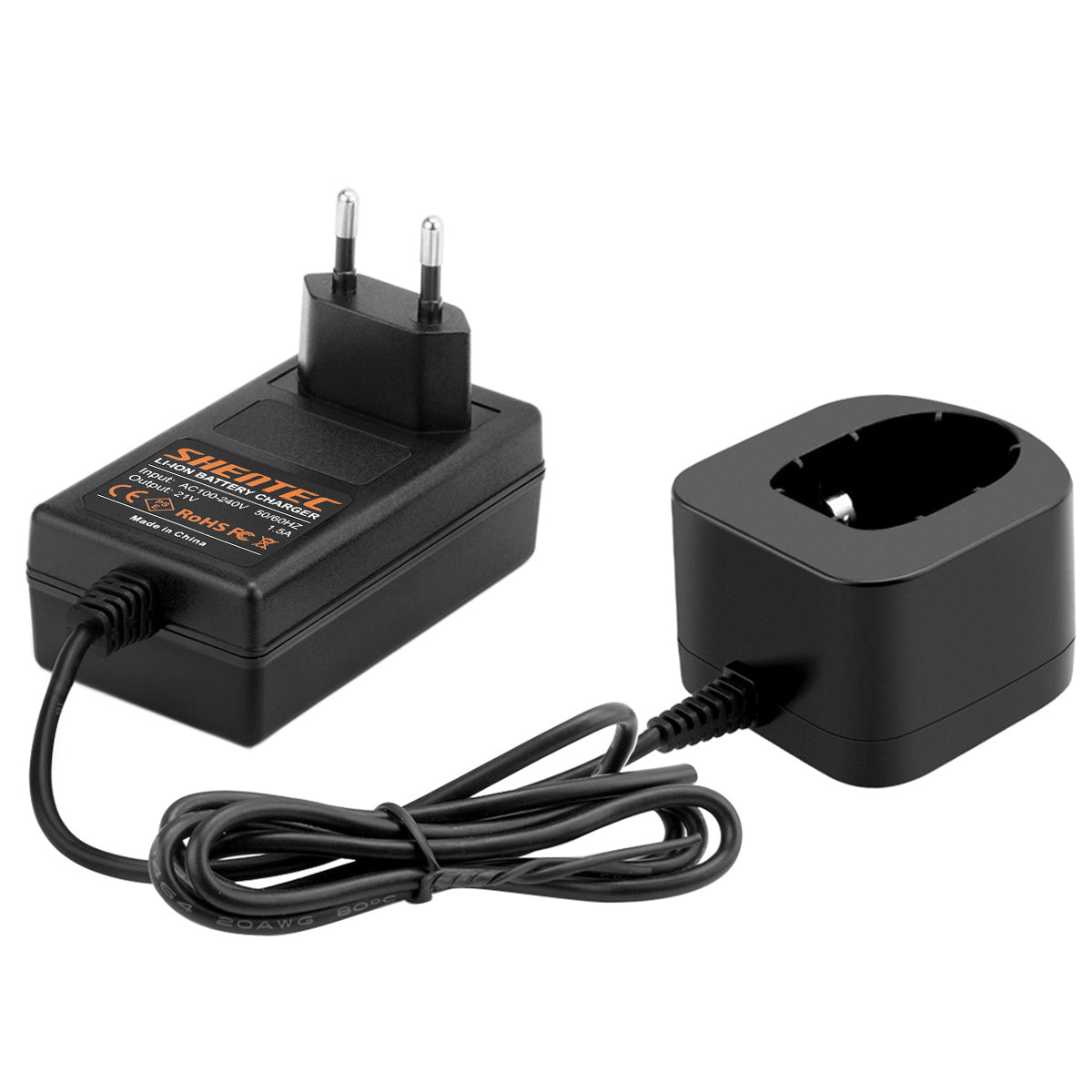 SHENTEC Cargador de batería de 18V para RYOBI BPL18151/P105/P106/P108/P102/CMD-1802/CMI-1802