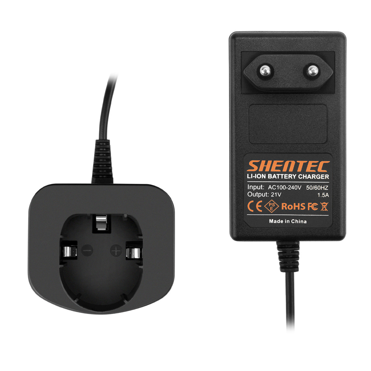 SHENTEC Cargador de batería de 18V para RYOBI BPL18151/P105/P106/P108/P102/CMD-1802/CMI-1802
