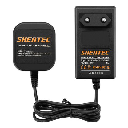 Cargador de batería SHENTEC para baterías Panasonic Ni-MH/Ni-Cd de 7.2V-18V EY9106B EY9200 EY9001 EY9005B