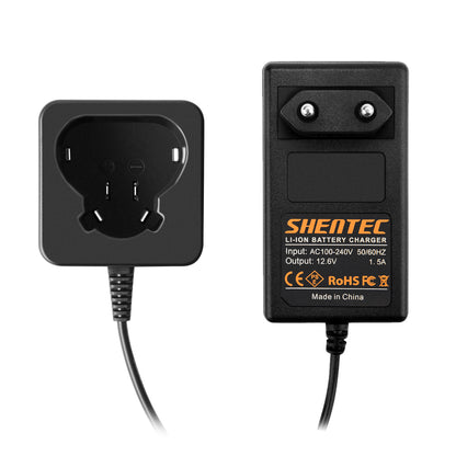 SHENTEC Cargador de batería Li-ion 12V para Worx WA3503 WA3509 RW9300 WX382 WU288 WX125 WX283