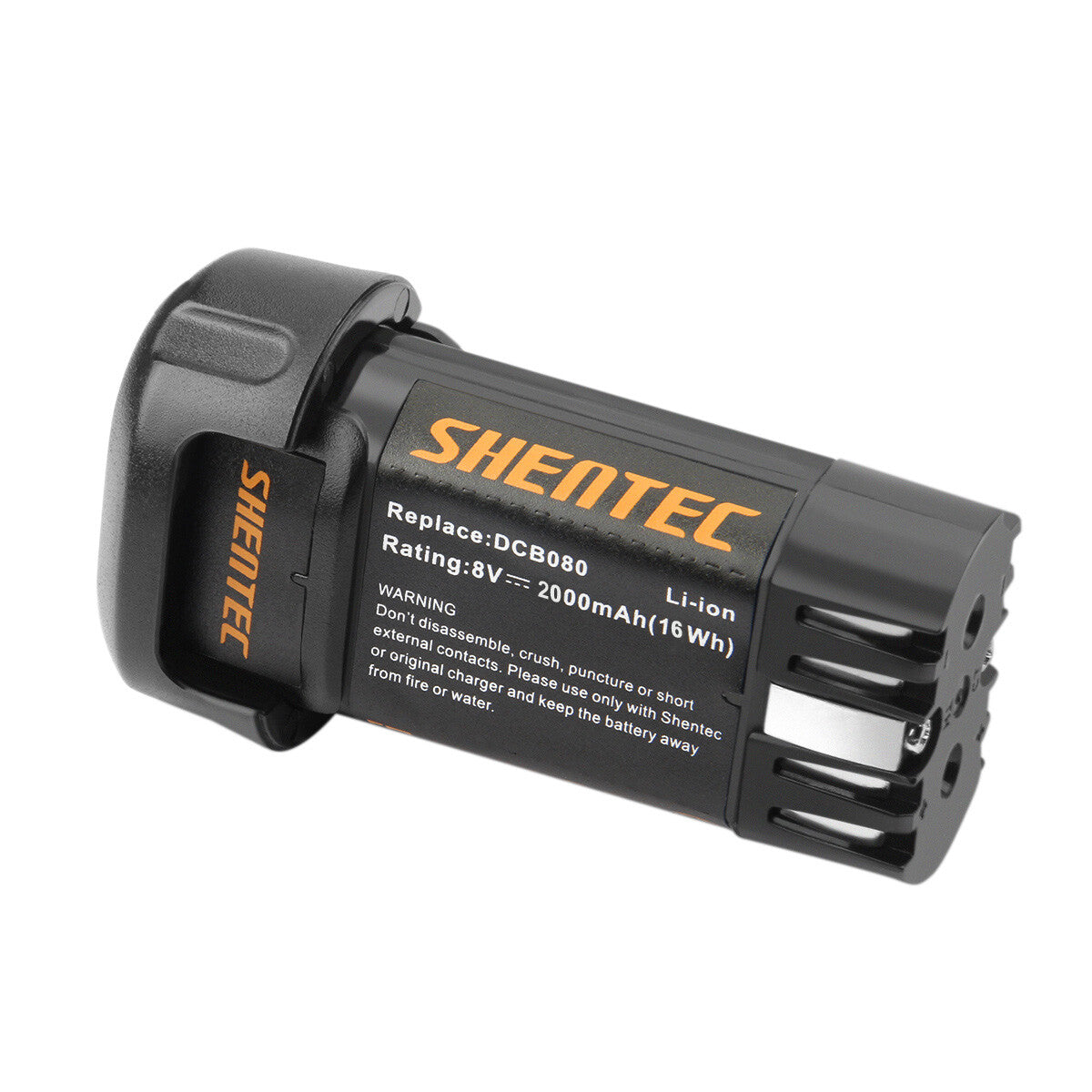 SHENTEC 8V 2000mAh Batería de ion de litio para Dewalt DCB080 DCL023 DW4390 DCF680N1 DCF680G2