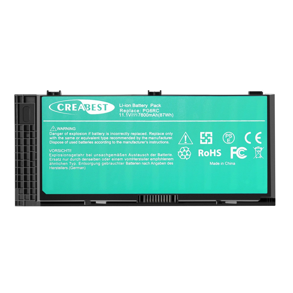 7.8Ah X57F1 Batería 86Wh para Dell Precision M4600 M4700 M6600 M4800 451-11744 FV993