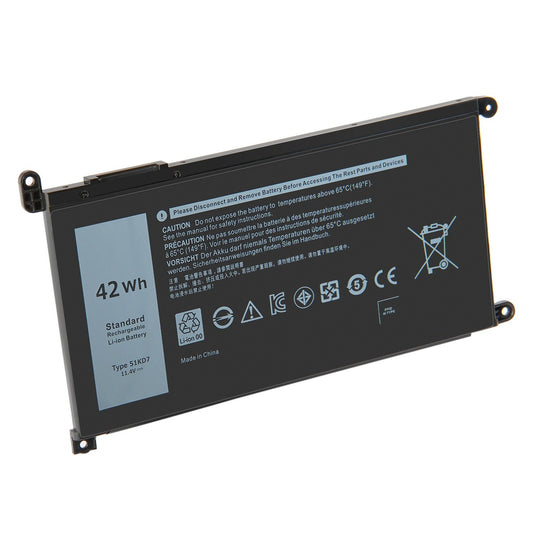 11.4V 51KD7 Battery For Dell Chromebook 11 3180 3189 5190 3181 FY8XM Y07HK J0PGR