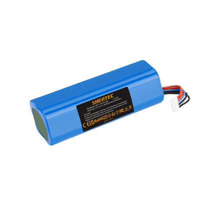 SHENTEC Batería Li-ion 2x6Ah 14.4V para Ecovacs 201-1913-4200 S10-Li-144-5200 DBX11-11/21