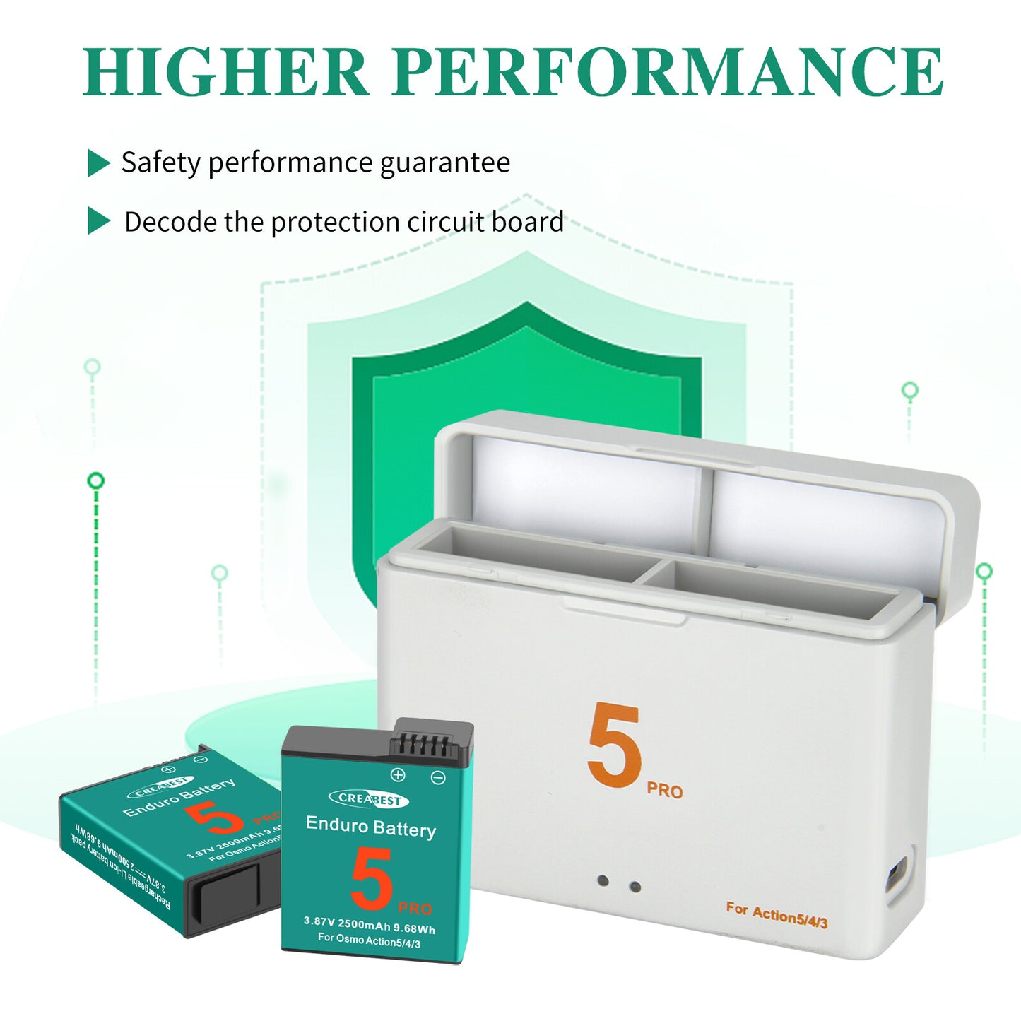 2x Batería Y Cargador Para DJI Osmo Action 5 Pro, Action 4 Y Action 3