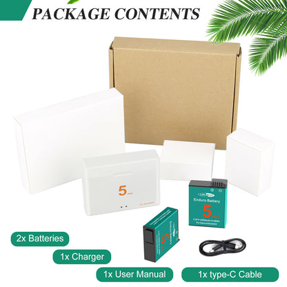 2x Batería Y Cargador Para DJI Osmo Action 5 Pro, Action 4 Y Action 3
