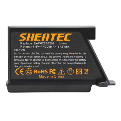 SHENTEC 14.4V 4000mAh Batería Li-ion para LG EAC60766104 EAC60766105 EAC60766101 VR1012W