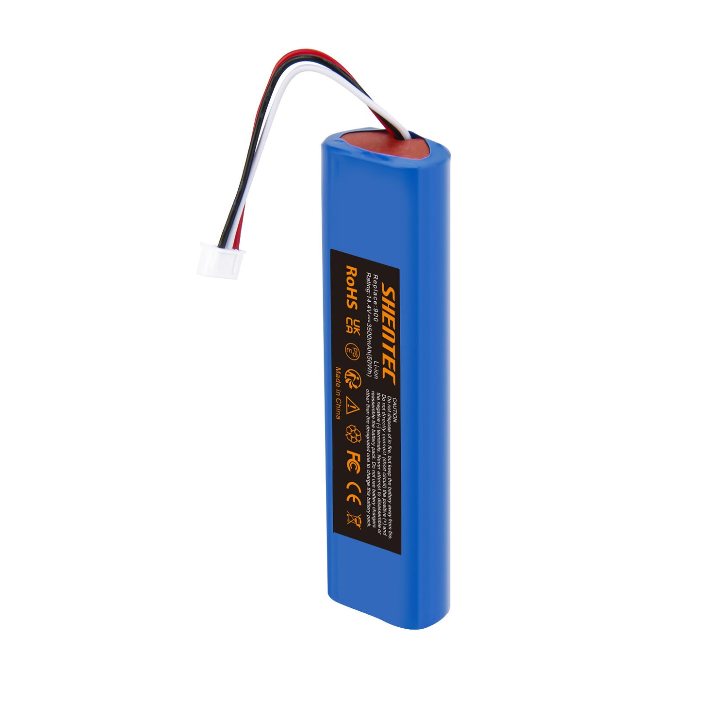 SHENTEC Batería de repuesto 3.5Ah 14,4V Li-ion para Ecovacs Deebot Ozmo 900 901 905 920 S01-LI-148-2600