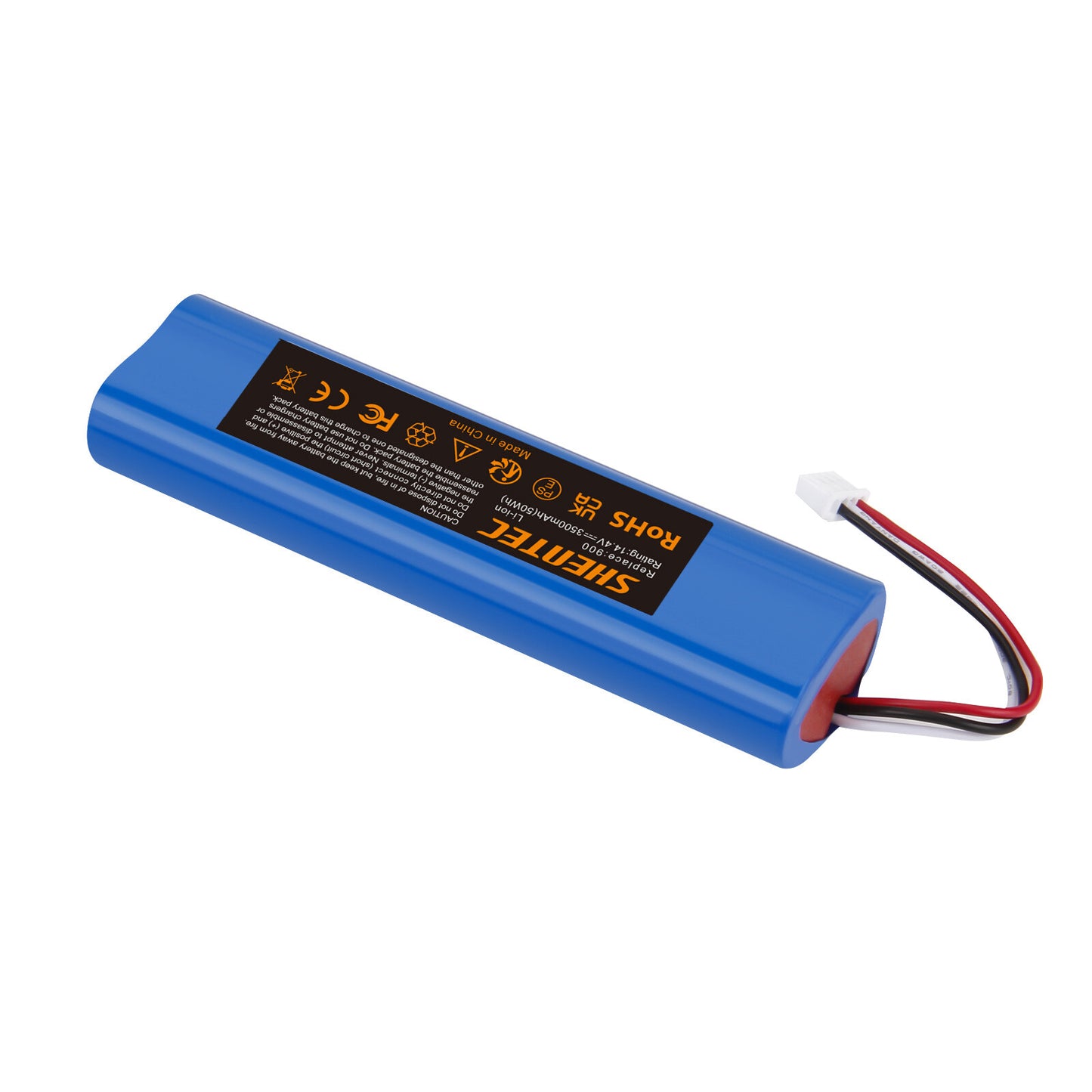 SHENTEC Batería de repuesto 3.5Ah 14,4V Li-ion para Ecovacs Deebot Ozmo 900 901 905 920 S01-LI-148-2600