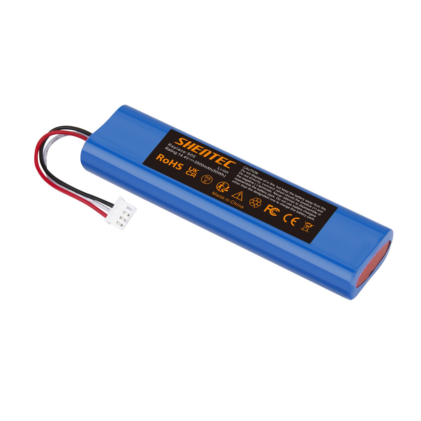 SHENTEC Batería de repuesto 3.5Ah 14,4V Li-ion para Ecovacs Deebot Ozmo 900 901 905 920 S01-LI-148-2600