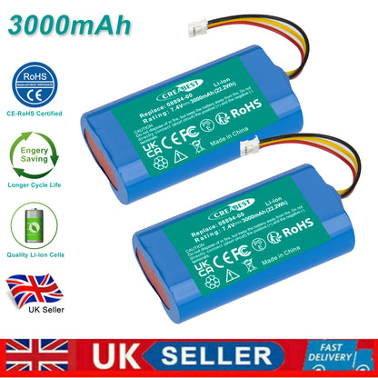 2x 7.4V 3.0Ah Batería Li-ion para Gardena 08894-00 ComfortCut D-89079 Ulm 8895