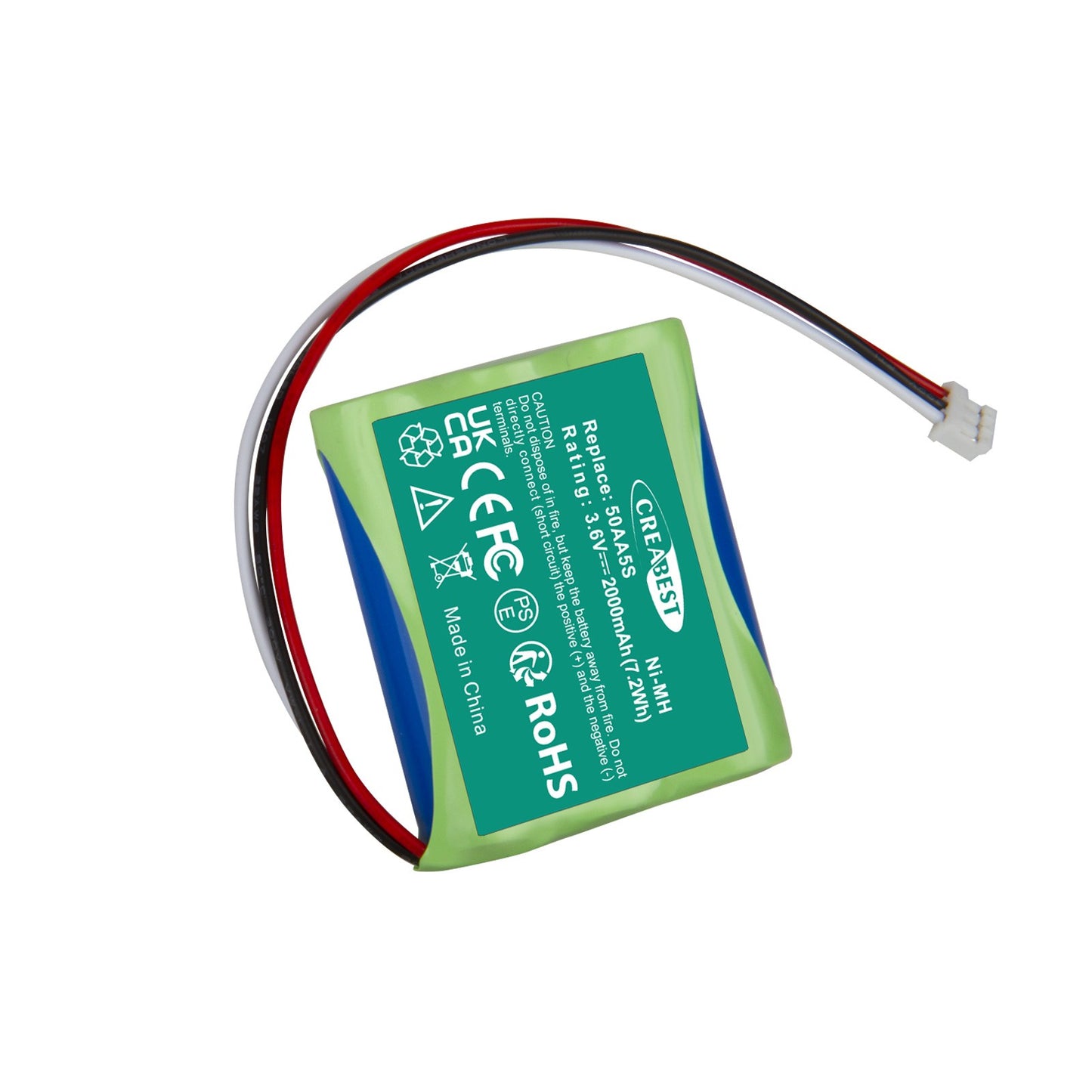 Batería de repuesto 3.6V 2000mAh Ni-MH 50AA5S para Tonies Toniebox Musicbox Soundbox
