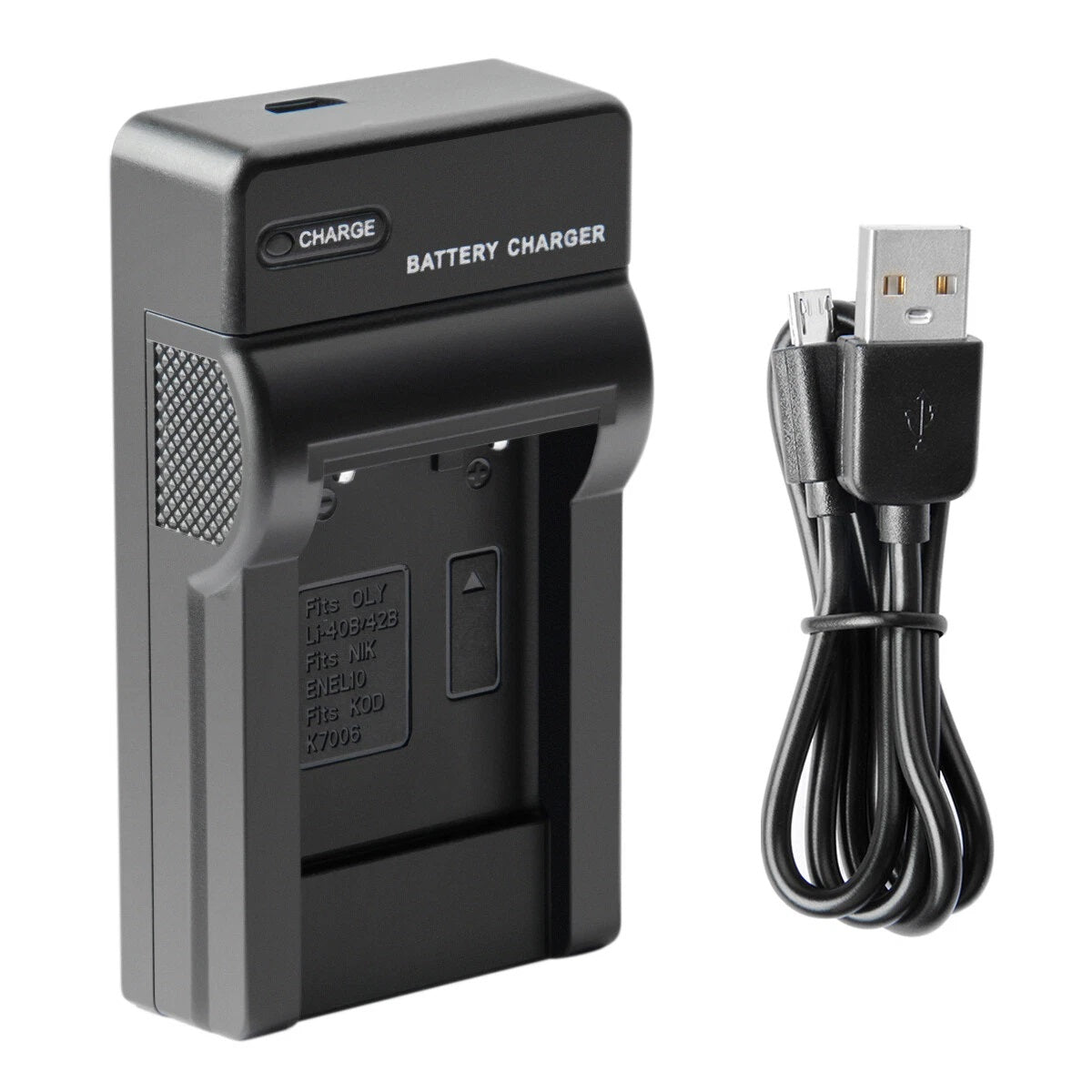 SHENTEC Batería 3.6V 1200mAh para Fujifilm NP-45, Olympus, Nikon EN-EL10 + Cargador