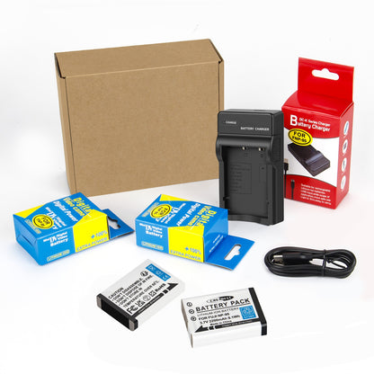 2x NP-95 NP95 3.7V Batería+Cargador para Fujifilm Finepix F30 F31 F31fd X100 X100s