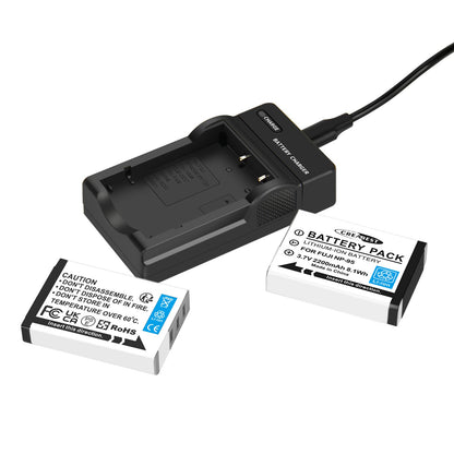2x NP-95 NP95 3.7V Batería+Cargador para Fujifilm Finepix F30 F31 F31fd X100 X100s