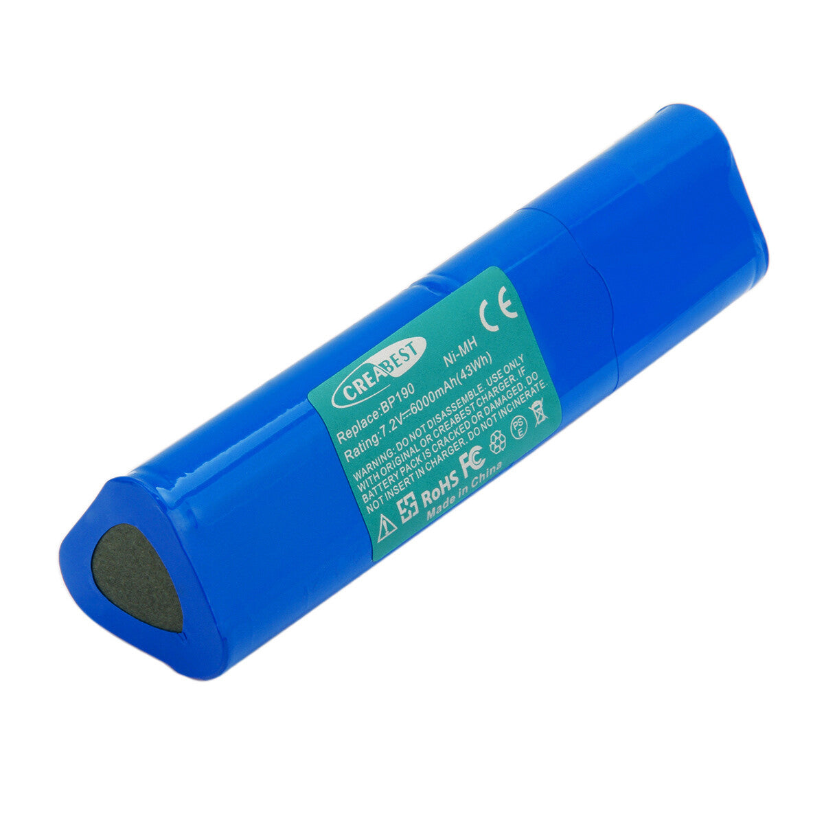 Batería de reemplazo Ni-MH de 7.2V 6Ah para Fluke BP190 B11432 Scopemeter 192 192B 196 196B 196C