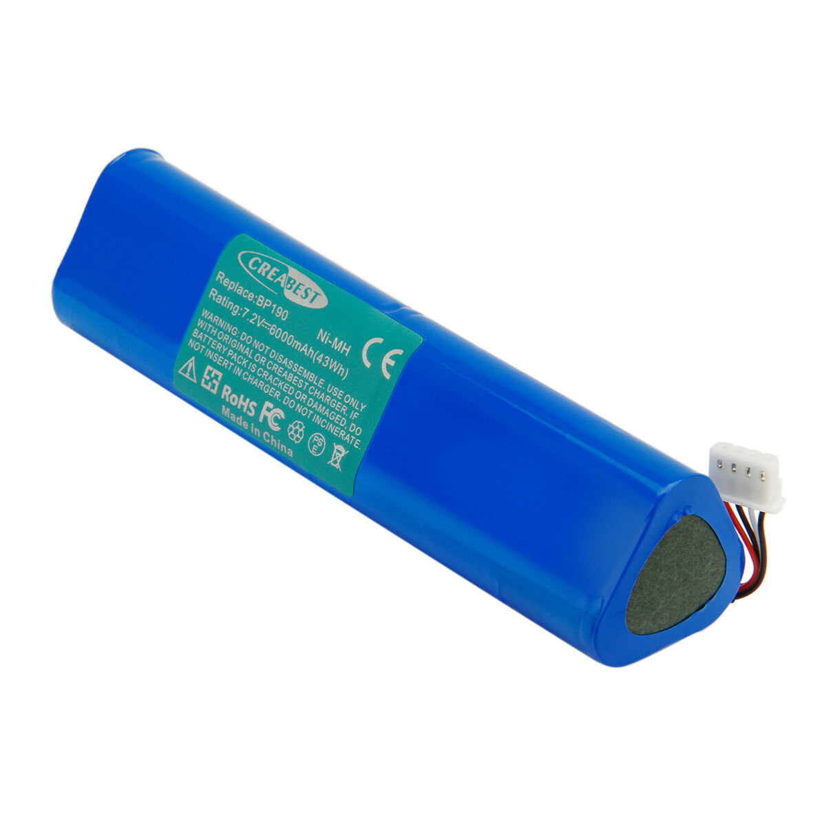 Batería de reemplazo Ni-MH de 7.2V 6Ah para Fluke BP190 B11432 Scopemeter 192 192B 196 196B 196C
