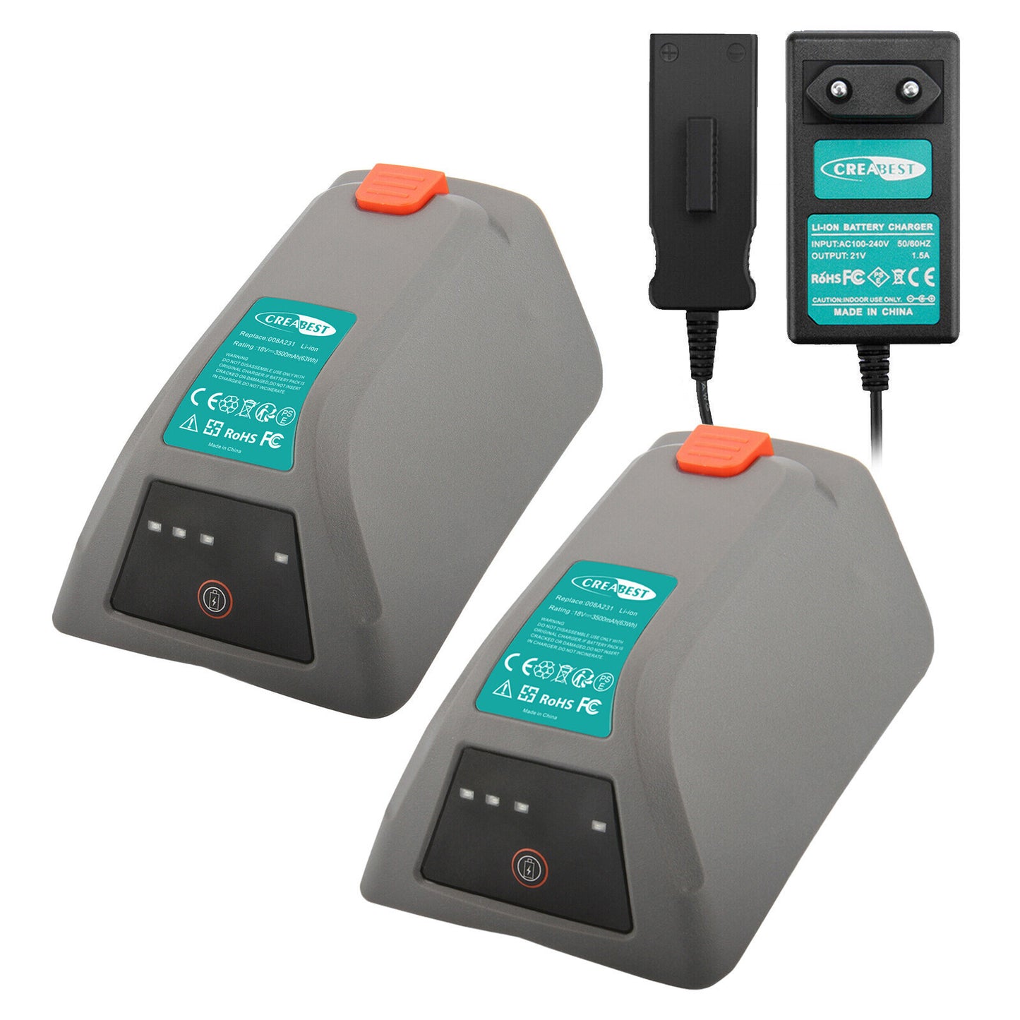 3.5Ah Batería de repuesto de ion de litio de 18V para Gardena 18V 8025-20 Comfort Wand-Schlauchbox 008A231 DHL
