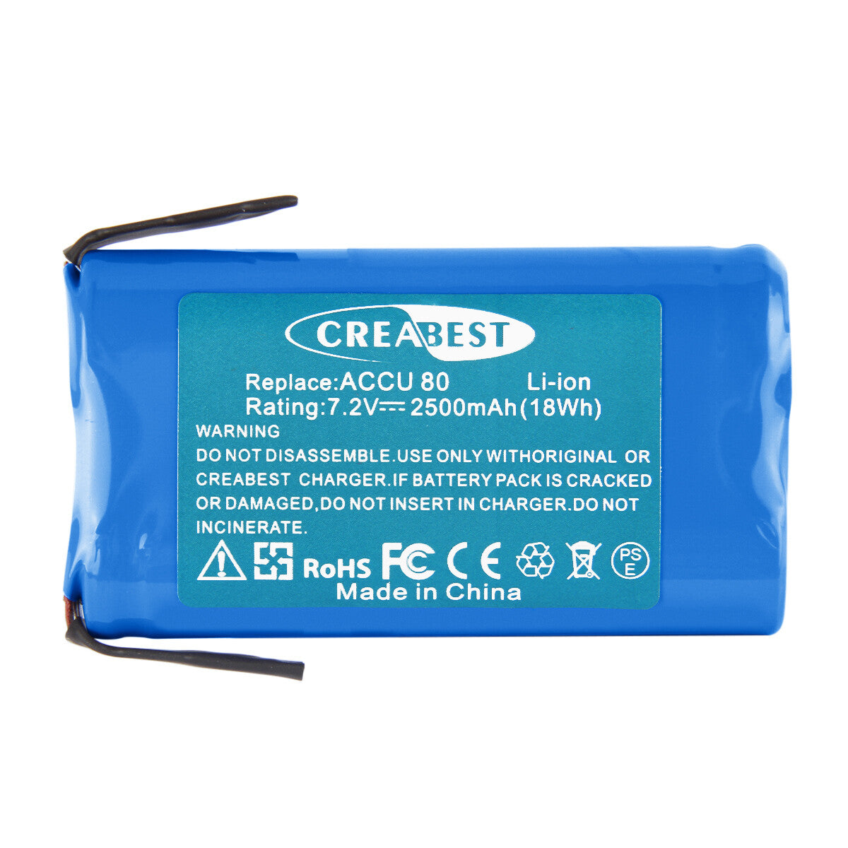 SHENTEC Batería de 7.2V 2500mAh Li-ion para Gardena ACCU80 8802-00.640.00 Accu 80 8803 8824