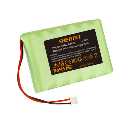 SHENTEC Batería Ni-MH de 7.2V 4000mAh para Honeywell Lynx 5100/5200/5300 300-03866 LCP500-4B