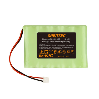 SHENTEC Batería Ni-MH de 7.2V 4000mAh para Honeywell Lynx 5100/5200/5300 300-03866 LCP500-4B