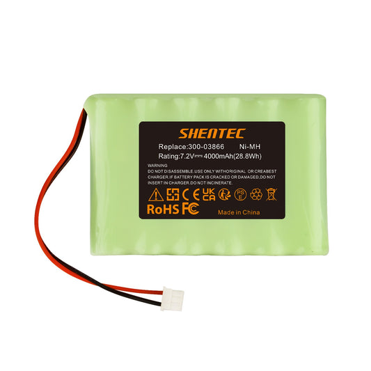 SHENTEC Batería Ni-MH de 7.2V 4000mAh para Honeywell Lynx 5100/5200/5300 300-03866 LCP500-4B