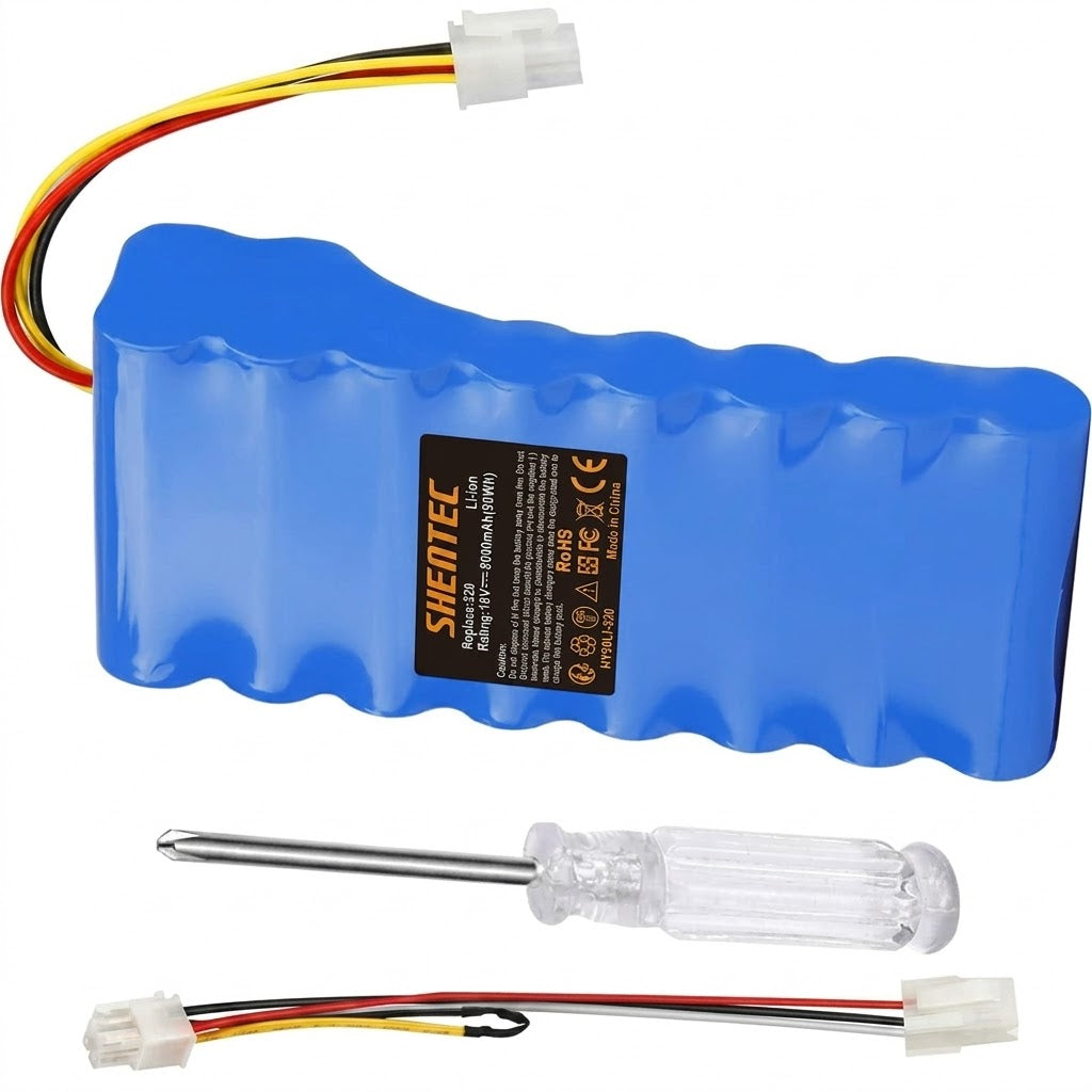 SHENTEC Batería de ion de litio 18V 5000mAh para Husqvarna Automower 320/430X/440/450X/520/550 589 58 52-01/589 58 57-01/588 14 64-01/588 14 64-02