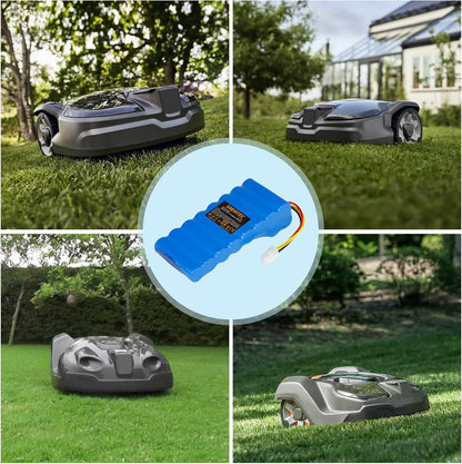 SHENTEC Batería de ion de litio 18V 5000mAh para Husqvarna Automower 320/430X/440/450X/520/550 589 58 52-01/589 58 57-01/588 14 64-01/588 14 64-02