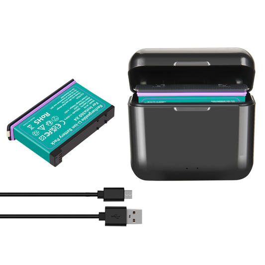2x batería de repuesto JH-X4 de 3.0Ah 3.85V + cargador Power Box para cámara de acción Insta360 X4