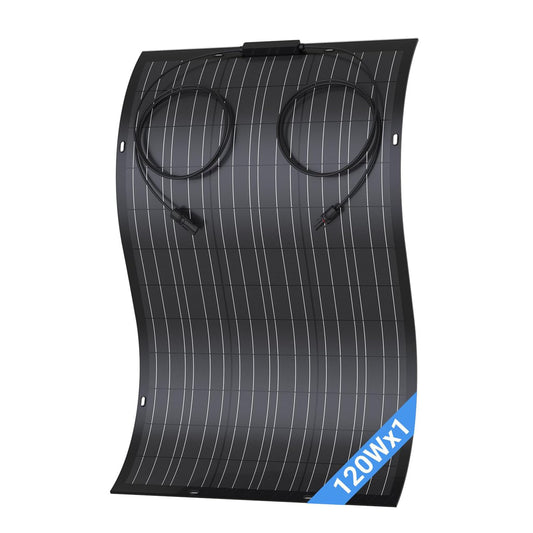 txt
Panel solar flexible de 120 W, módulo solar monocristalino flexible de 1 x 120 W para balcón, IP67, célula solar fotovoltaica aislada de la red para autocaravana, coche, cobertizo, techo y barco