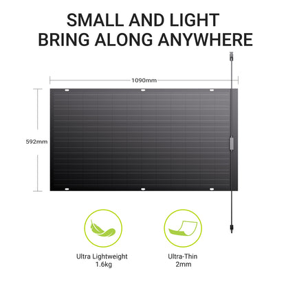 Kit de panel solar flexible de 240 W, 2 módulos de célula solar flexible de 120 W, IP67 para balcón, autocaravana, coche, cobertizo, techo y barco, fuera de la red