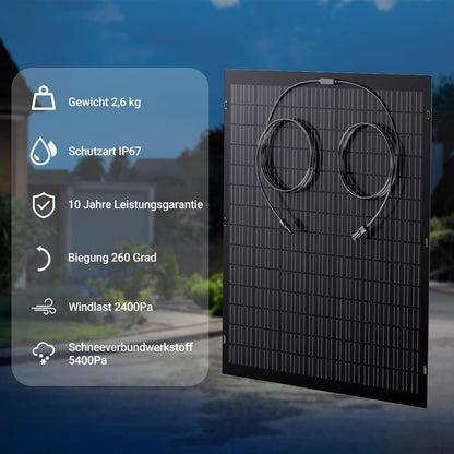 480W Kit de panel solar flexible 2 x módulo solar flexible de 240 W para autocaravana, coche, cobertizo, techo, barco, balcón, IP67, célula solar fotovoltaica aislada
