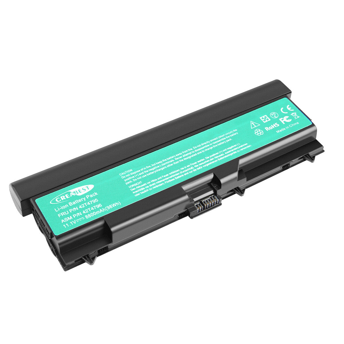 txt
98Wh 42T4235 42T4702 8800mAh Batería de reemplazo para Lenovo ThinkPad T510 T520 T410 SL410 SL510