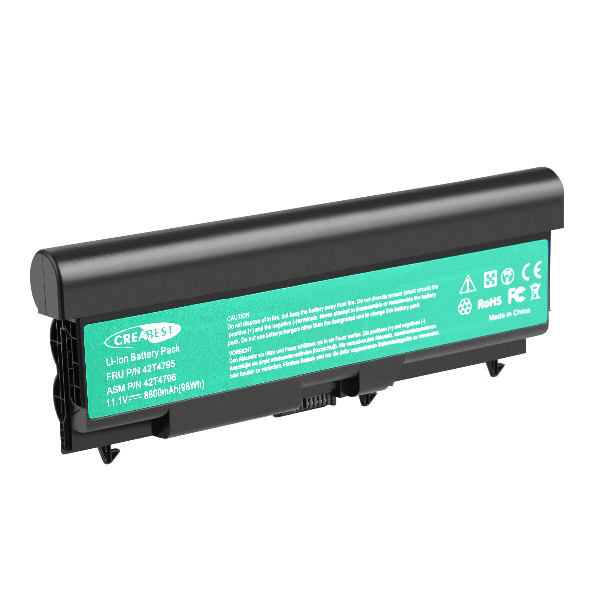 txt
98Wh 42T4235 42T4702 8800mAh Batería de reemplazo para Lenovo ThinkPad T510 T520 T410 SL410 SL510