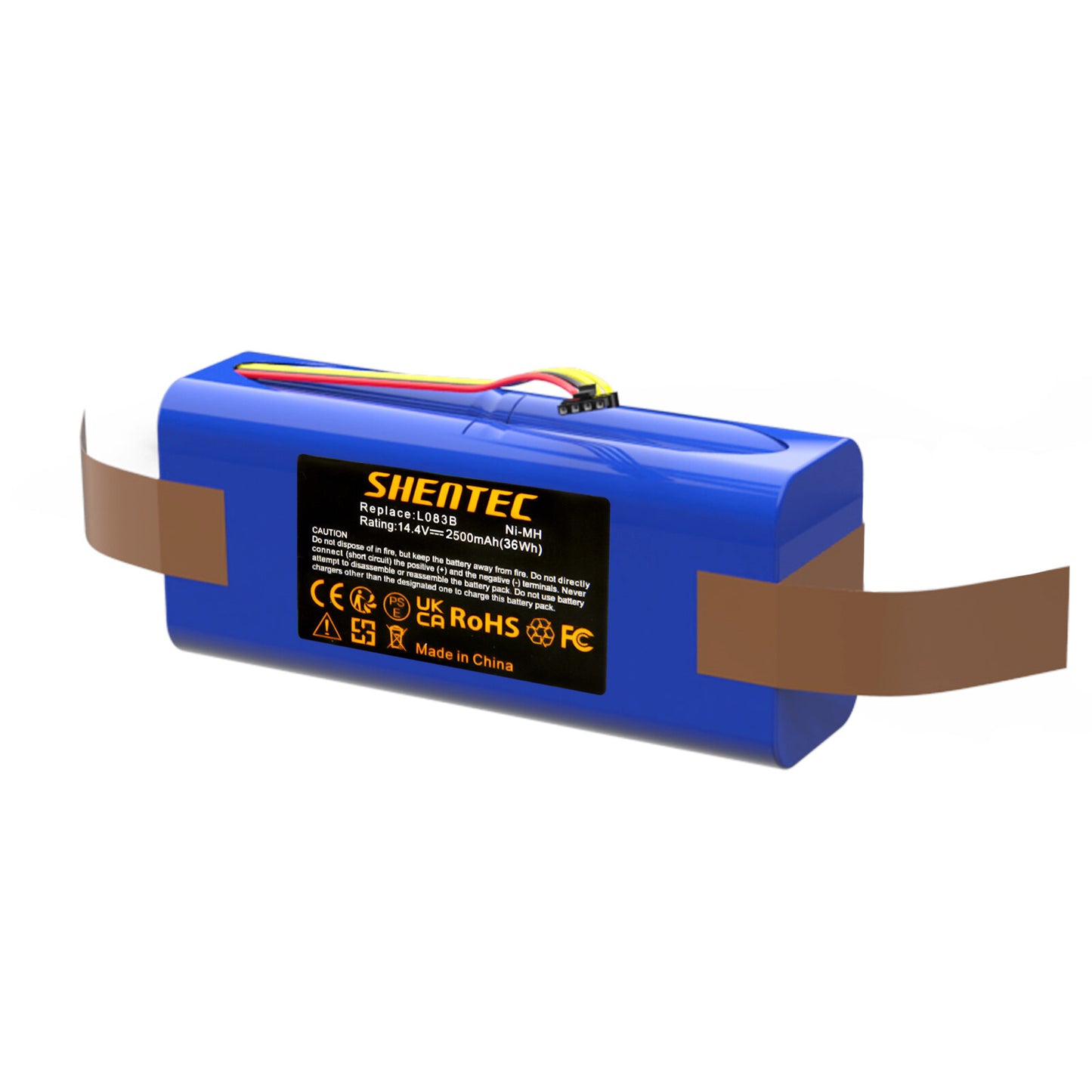 Batería SHENTEC 2.5Ah 14.4V Ni-MH para Midea R1-L081A, R1-L083B, R1-L085B, reemplazo de L083b