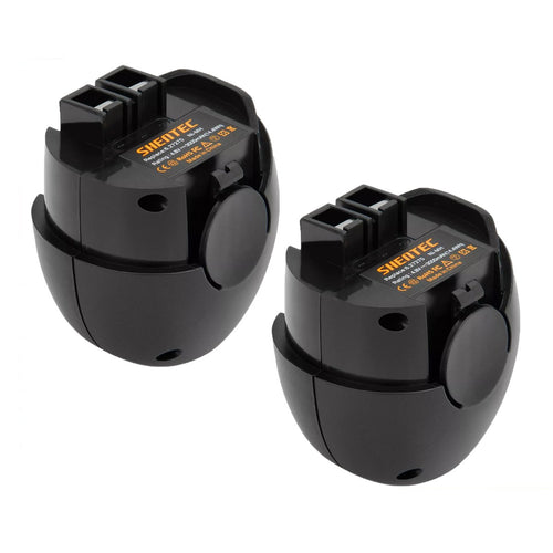 SHENTEC 2x 4.8V 3500mAh Ni-MH Baterías de repuesto para Metabo Powergrip 2 60005952 6.27270 6.27273
