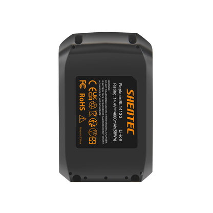 SHENTEC Batería De Repuesto 4000mAh 14.4V LI-ion Para Makita BL1413G BL1411G BL1415G HP347DWE JV143D