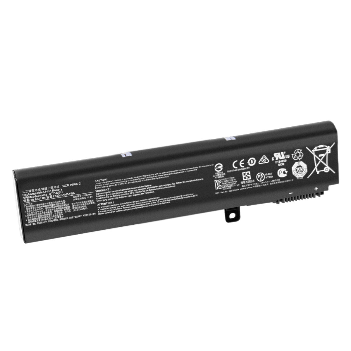 10.86V Batería BTY-M6H para MSI PE60, PE70, GE72, 3ICR19/66-2, MS-16J3, MS-16J5L, GL62M