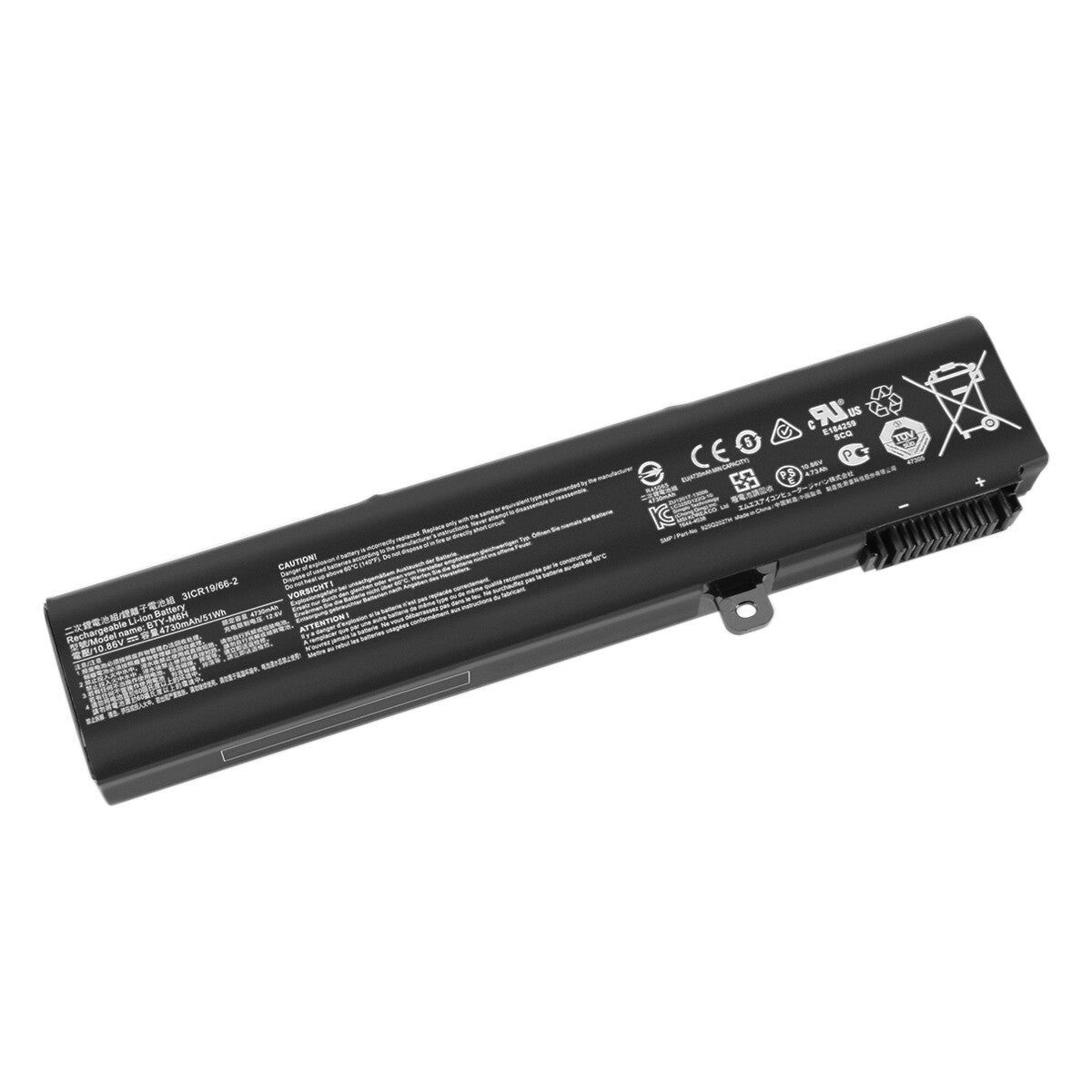 10.86V Batería BTY-M6H para MSI PE60, PE70, GE72, 3ICR19/66-2, MS-16J3, MS-16J5L, GL62M