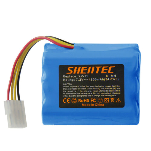 SHENTEC 4800mAh 7.2V Batería de repuesto para Neato XV-11 XV-12 XV-14 XV-15 XV-21 XV-25 205-0001